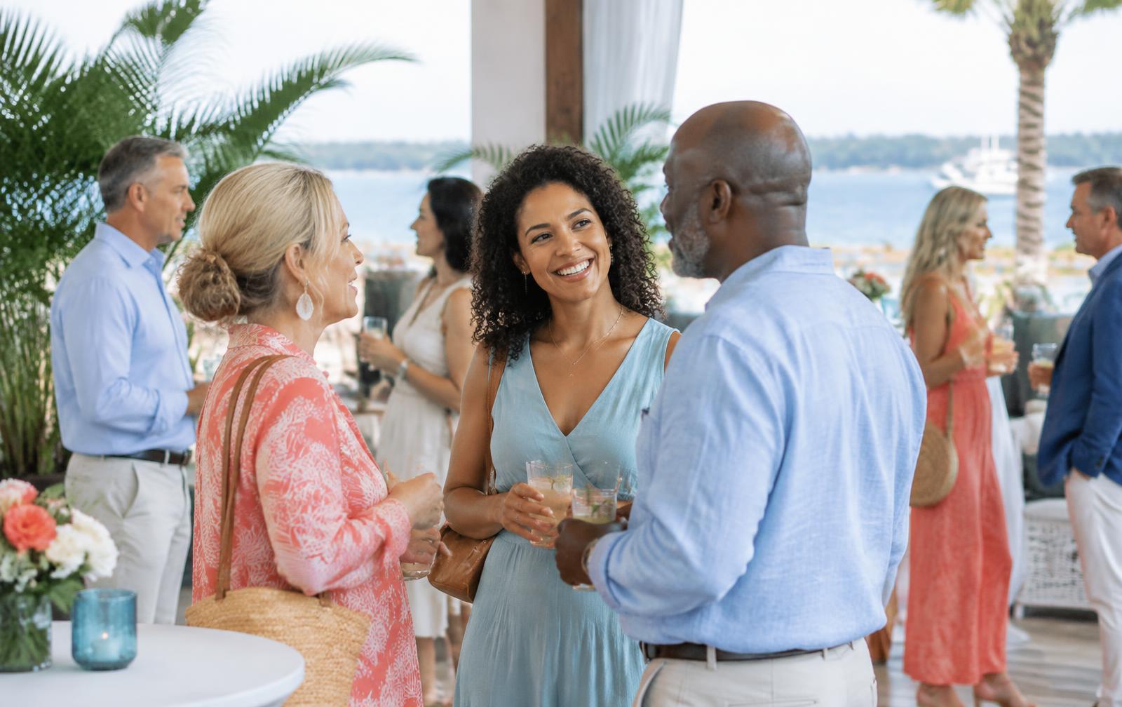 A welcoming coastal community gathering in Florida